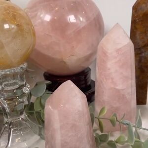 Elegant Pink Crystal Sphere